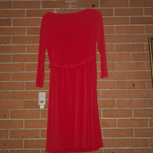 ELIZA J❤️LONG SLEEVE DRESS WITH SIDE GATHERING SIZE 6 - Picture 7 of 9